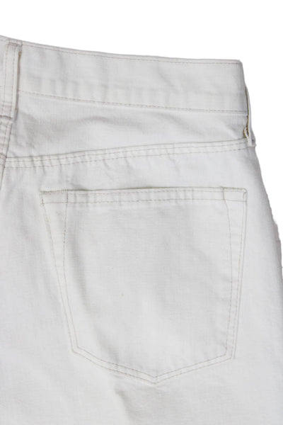 J Crew Mens White Straight Jeans Size 31
