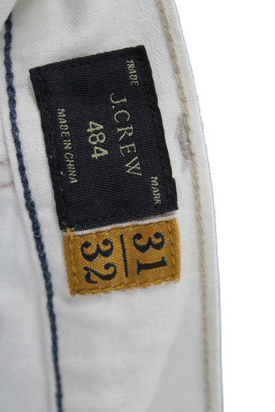 J Crew Mens White Straight Jeans Size 31