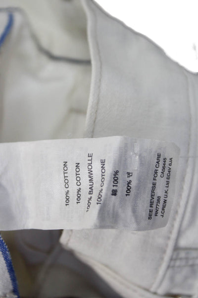 J Crew Mens White Straight Jeans Size 31