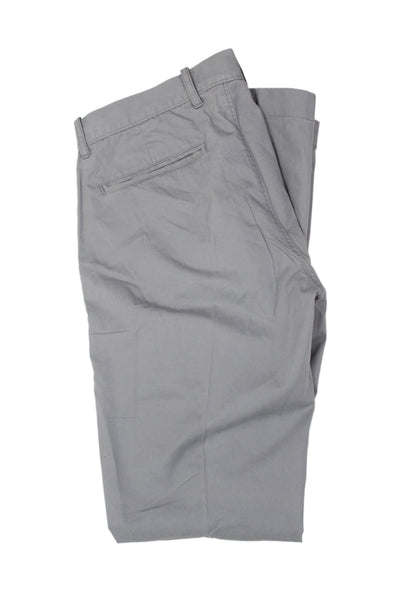 J Crew Mens Chino Pants Gray Button Size 31