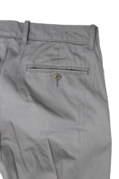 J Crew Mens Chino Pants Gray Button Size 31