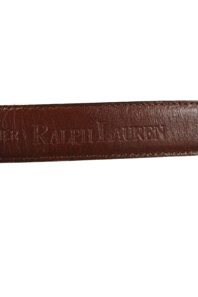 Ralph Lauren Women's Buckle Closure Leather Belt Brown Size M