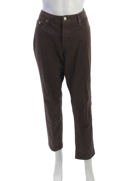 Fabrizio Gianni Jeans Womens Brown Ankle Cropped Jeans Size 8