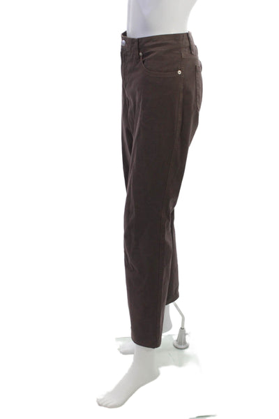 Fabrizio Gianni Jeans Womens Brown Ankle Cropped Jeans Size 8