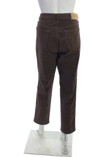 Fabrizio Gianni Jeans Womens Brown Ankle Cropped Jeans Size 8