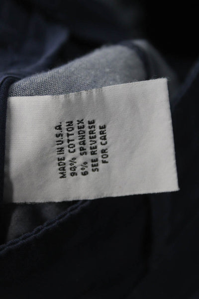 Fabrizio Gianni Jeans Unisex Ankle Cropped Pants Dark Blue 98% Cotton Size 8