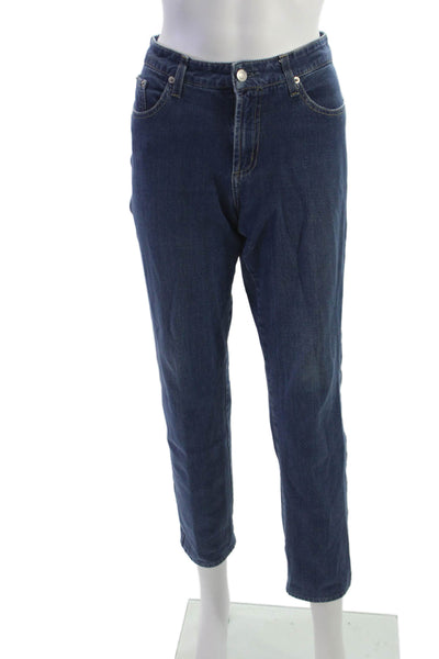 Fabrizio Gianni Jeans Women Ankle Straight Dark Blue Size 8