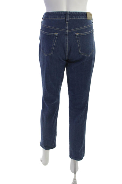 Fabrizio Gianni Jeans Women Ankle Straight Dark Blue Size 8