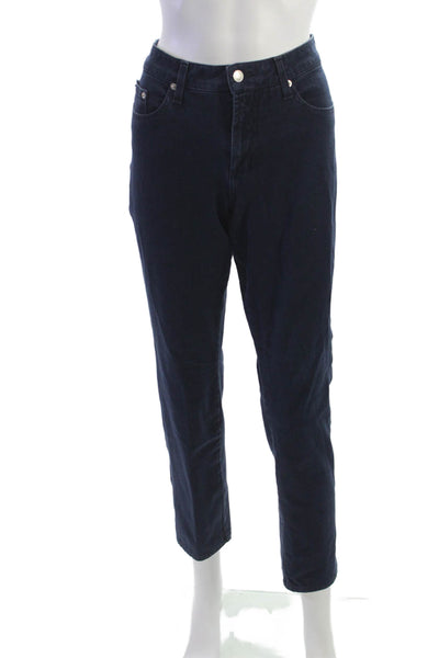 Fabrizio Gianni Jeans Womens Dark Blue Ankle Cropped Jeans Mid Rise Size 8