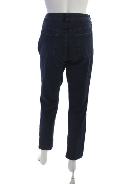 Fabrizio Gianni Jeans Womens Dark Blue Ankle Cropped Jeans Mid Rise Size 8