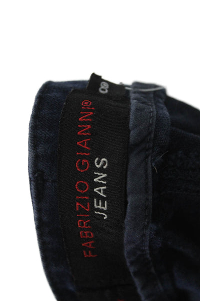 Fabrizio Gianni Jeans Womens Dark Blue Ankle Cropped Jeans Mid Rise Size 8
