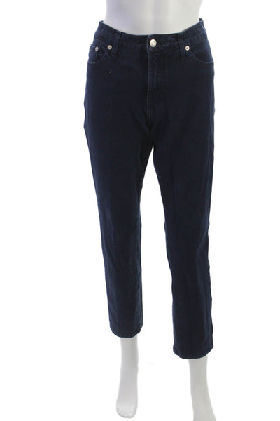 Fabrizio Gianni Jeans Womens Cropped Ankle Jeans Dark Blue Size 8