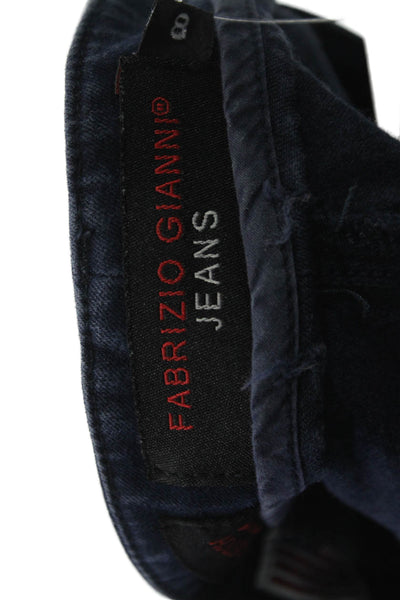 Fabrizio Gianni Jeans Womens Cropped Ankle Jeans Dark Blue Size 8