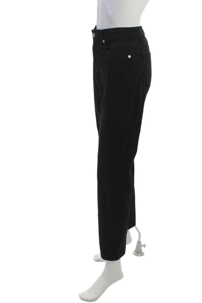 Fabrizio Gianni Womens Ankle Cropped Black Pants Size 8