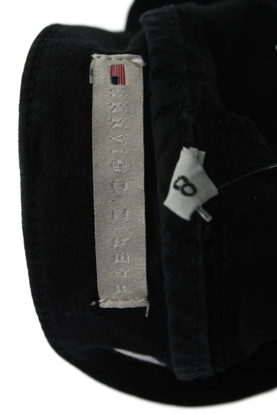 Fabrizio Gianni Womens Ankle Cropped Black Pants Size 8