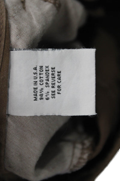 Fabrizio Gianni Jeans Women Chinos Brown Mid Rise Inseam 30 Size 8