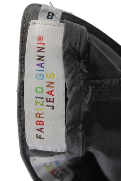 Fabrizio Gianni Jeans Womens Ankle Cropped Dark Gray Jeans Size 8