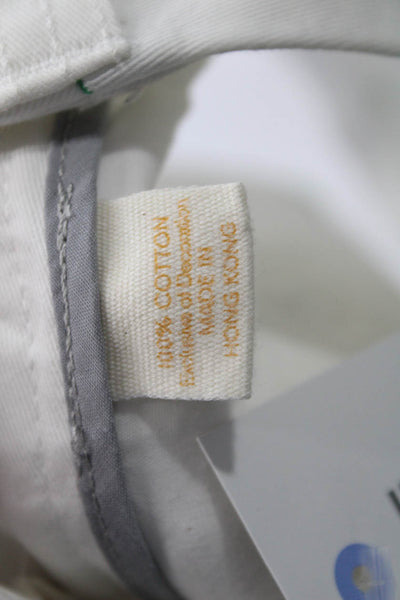J Crew Unisex Chino Shorts White Cotton Animal Print Button Size 0
