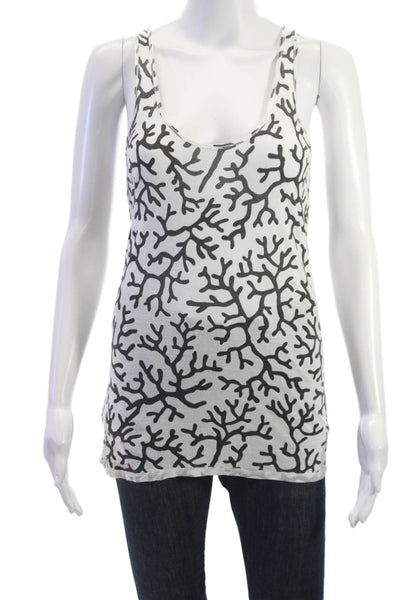 Torn by Ronny Kobo Women Sleeveless Tunic Tank Black Round Neck Size S