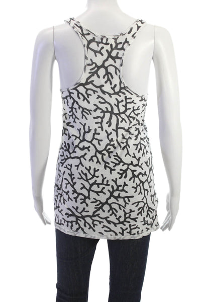 Torn by Ronny Kobo Women Sleeveless Tunic Tank Black Round Neck Size S