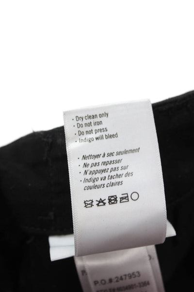 Paige Unisex Jogger Pants Black Button Mid Rise Size 29