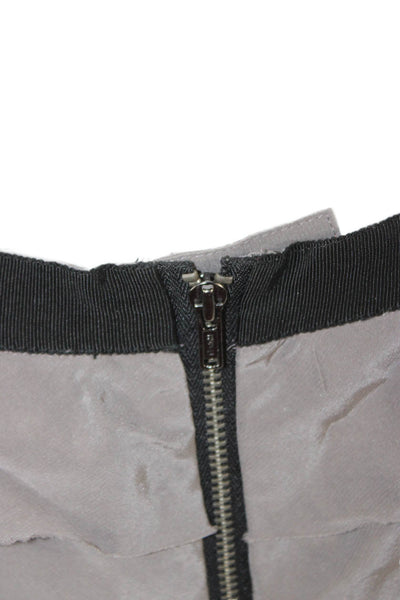 Club Monaco Womens Gray Polyester Pettiskirt Knee Length Size 6