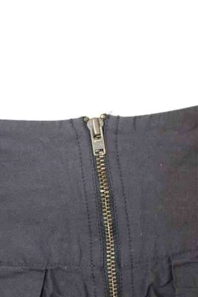 Allsaints Womens Peasant Mini Black Cotton Skirt Size 6