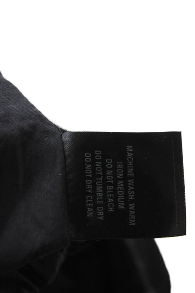 Allsaints Womens Peasant Mini Black Cotton Skirt Size 6