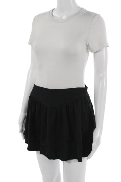 Joie Women Mini Skater Skirt Black Size XS
