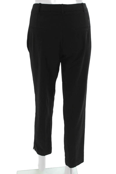 MNG Women Ankle Dress Pants Black Polyester Hook & Eye Size 6