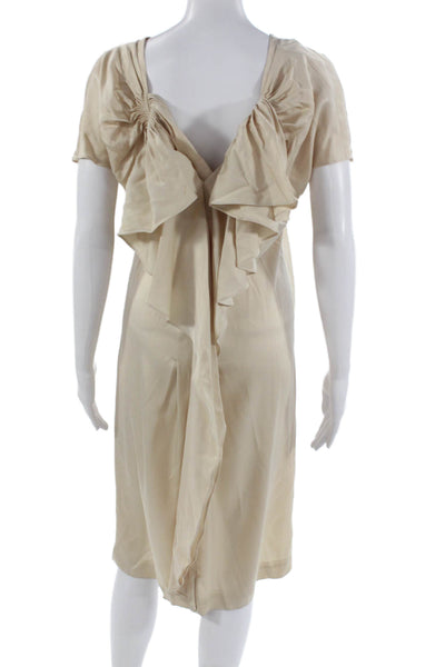 BCBGMAXAZRIA Womens Shift Dress Beige Size XS