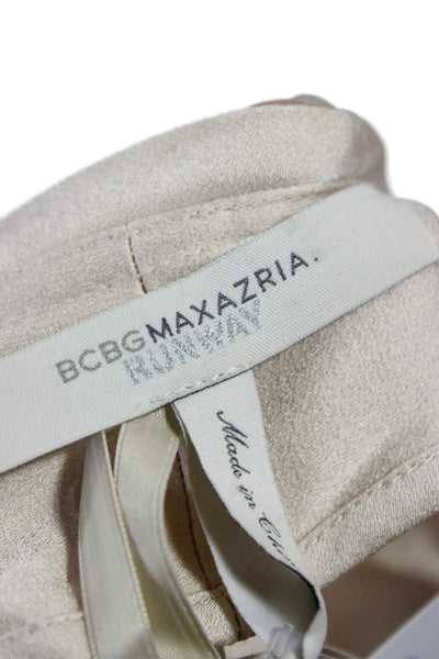 BCBGMAXAZRIA Womens Shift Dress Beige Size XS