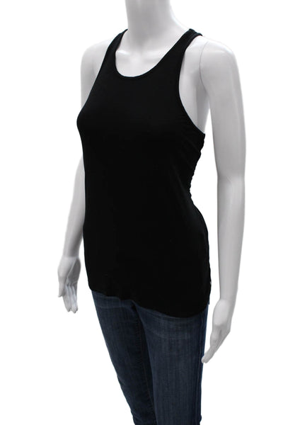 Splits 59 Womens Basic Black Tank Top Round Neck Size S