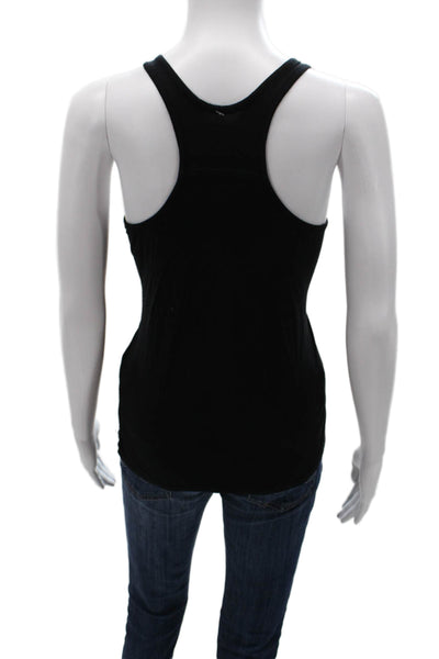 Splits 59 Womens Basic Black Tank Top Round Neck Size S
