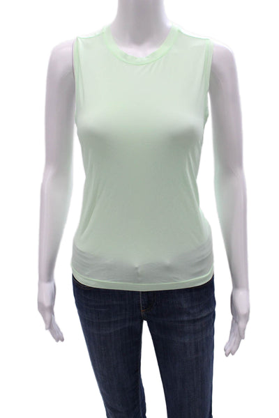 All Access Women Basic Green Sleeveless Tank Size XS
