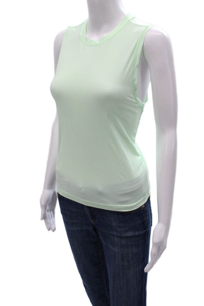 All Access Women Basic Green Sleeveless Tank Size XS