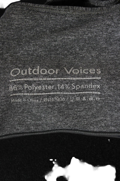 Outdoor Voices Women Cropped High Neck Tank Gray Size S
