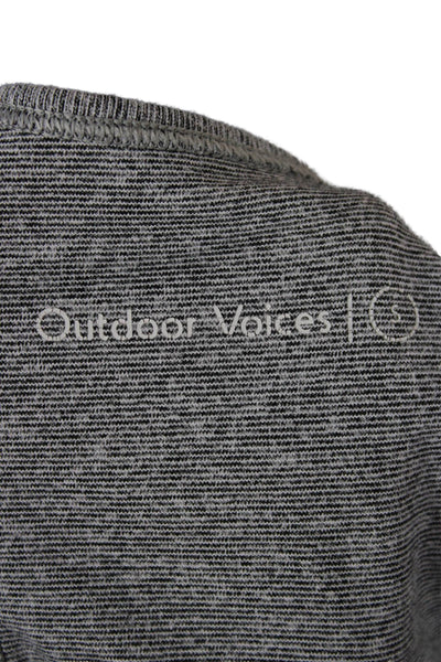 Outdoor Voices Women Cropped High Neck Tank Gray Size S