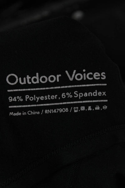Outdoor Voices Womens Black Basic Sleeveless Tank Round Neck Size S