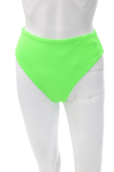 Montce Women Swim Bottoms Green Nylon Spandex Solid Beach Size XS