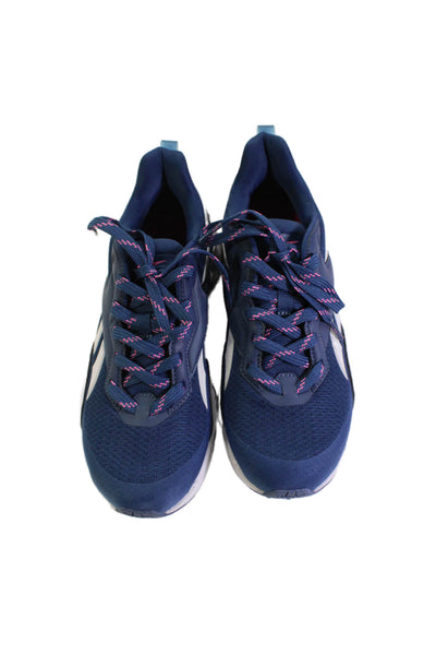 Reebok Womens Vizome Lace-Up Running Athletic Sneakers Blue Size 4