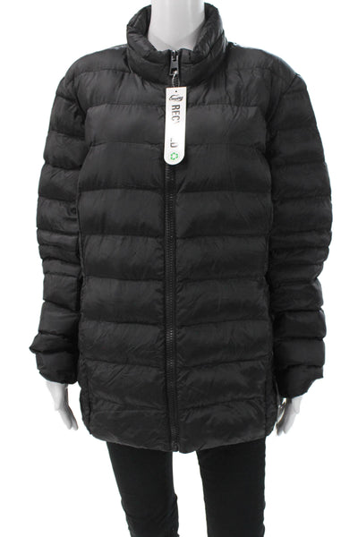 32 Degree Heat Unisex Black Quilted Puffer Nylon Jacket Size 2XL