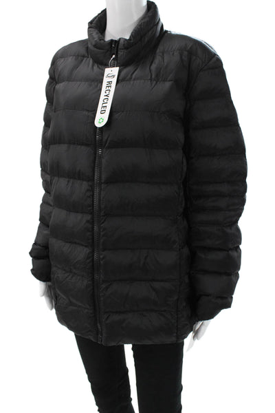 32 Degree Heat Unisex Black Quilted Puffer Nylon Jacket Size 2XL
