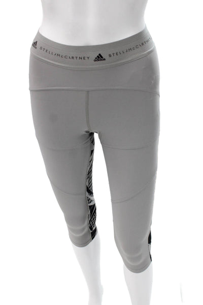 Adidas by Stella McCartney Womens Capri Leggings Gray Polyamide Size S