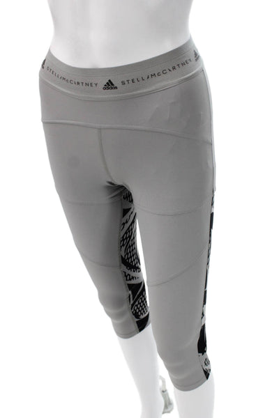 Adidas by Stella McCartney Womens Capri Leggings Gray Polyamide Size S