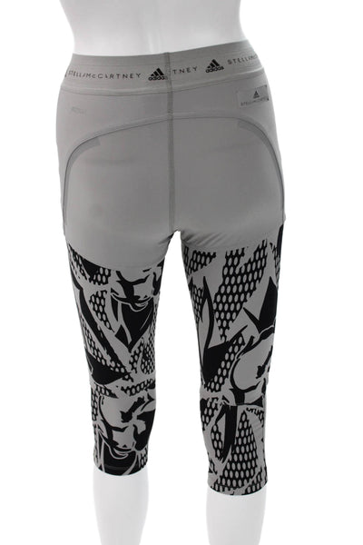 Adidas by Stella McCartney Womens Capri Leggings Gray Polyamide Size S