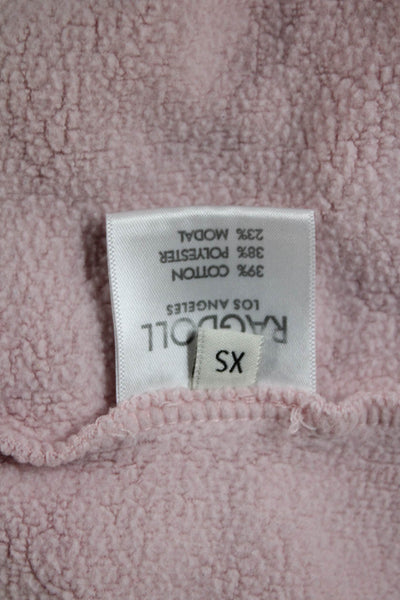 Ragdoll Womens Pullover Sweatshirt Pink Crew Neck Graphic Size S