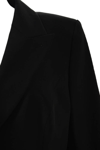 Escada Women Blazer Black Collared Long Sleeve Button Size 42
