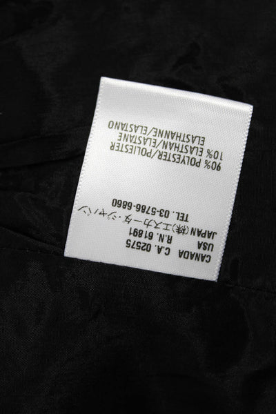 Escada Women Blazer Black Collared Long Sleeve Button Size 42