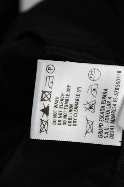 Escada Women Blazer Black Collared Long Sleeve Button Size 42